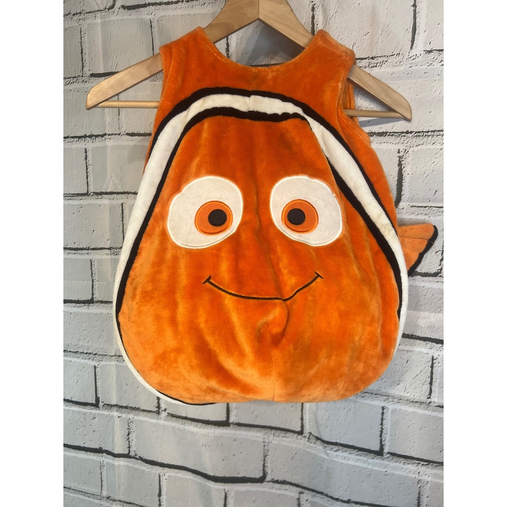 Disney Store Finding Nemo Toddler Costume Orange Clownfish Plush 24-36 Months